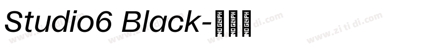 Studio6 Black字体转换